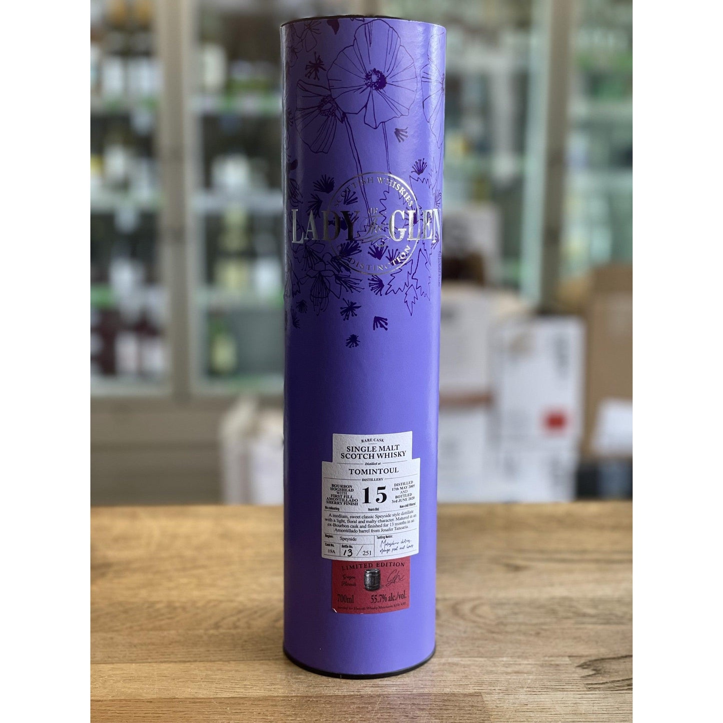 Tomintoul 15 Year Old Bourbon Hogshead With First Fill Amontillado Sherry Finish #19A - Lady Of The Glen (Hannah Whisky Merchants) - Single Malt Scotch Whisky-Single Malt Scotch Whisky-Fountainhall Wines