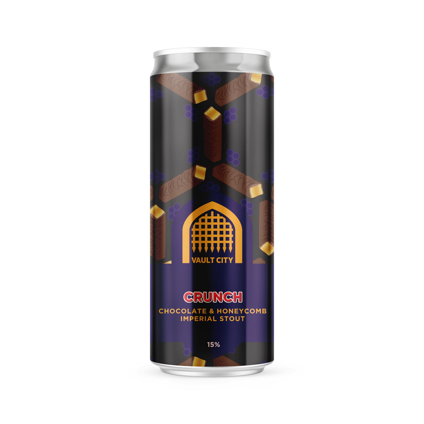 Vault City Crunch - Chocolate & Honeycomb Imperial Stout 330ml Can-Scottish Beers-Fountainhall Wines