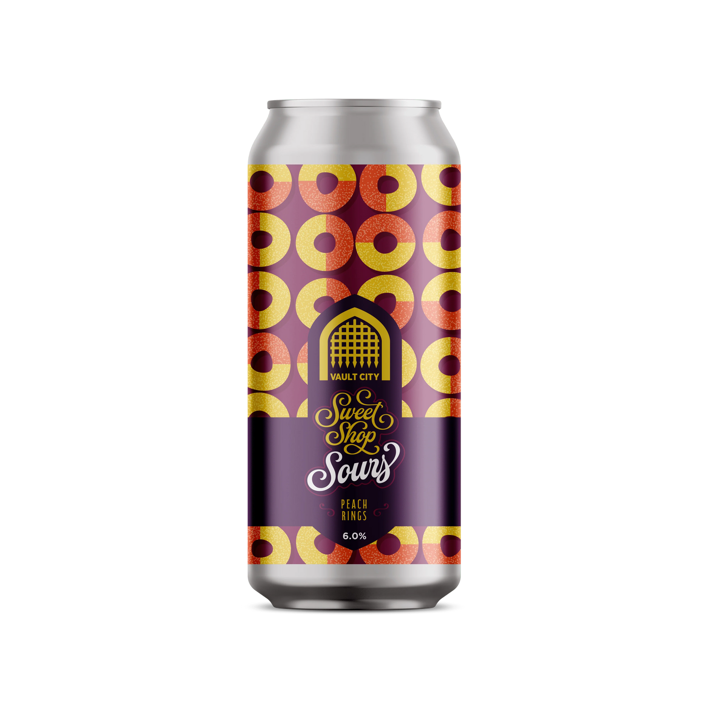 Vault City Sweet Shop Peach Rings - Sour 440ml-Scottish Beers-Fountainhall Wines
