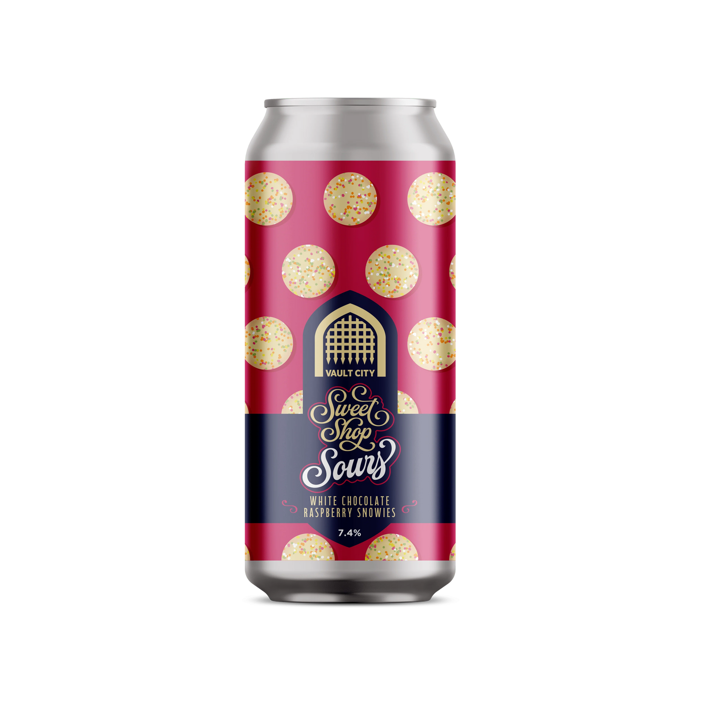 Vault City Sweet Shop White Chocolate Raspberry Snowies - Sour 440ml-Scottish Beers-Fountainhall Wines
