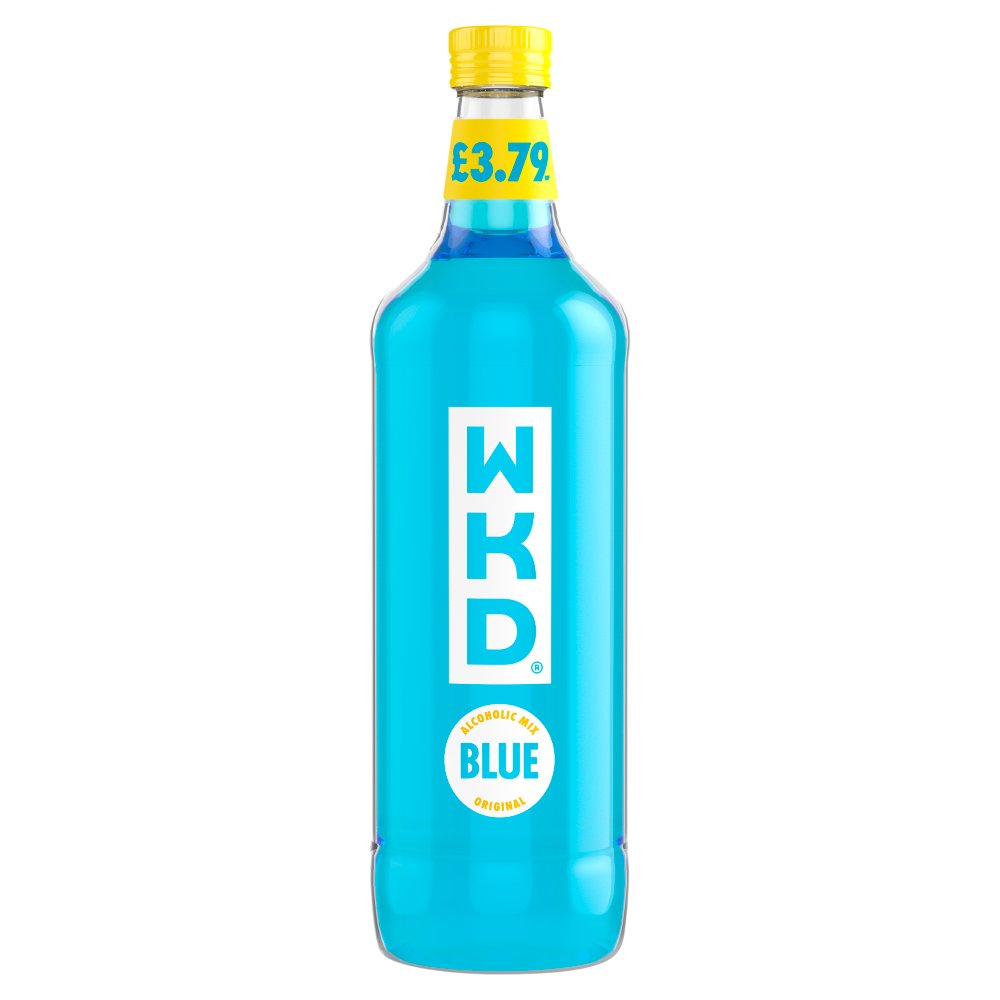 WKD Blue Original 70cl (Price Marked £3.79)-RTD's (Ready To Drink)-Fountainhall Wines
