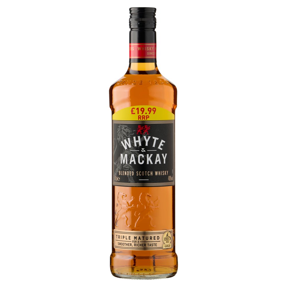 Whyte & Mackay 70cl (Price Marked £19.99)