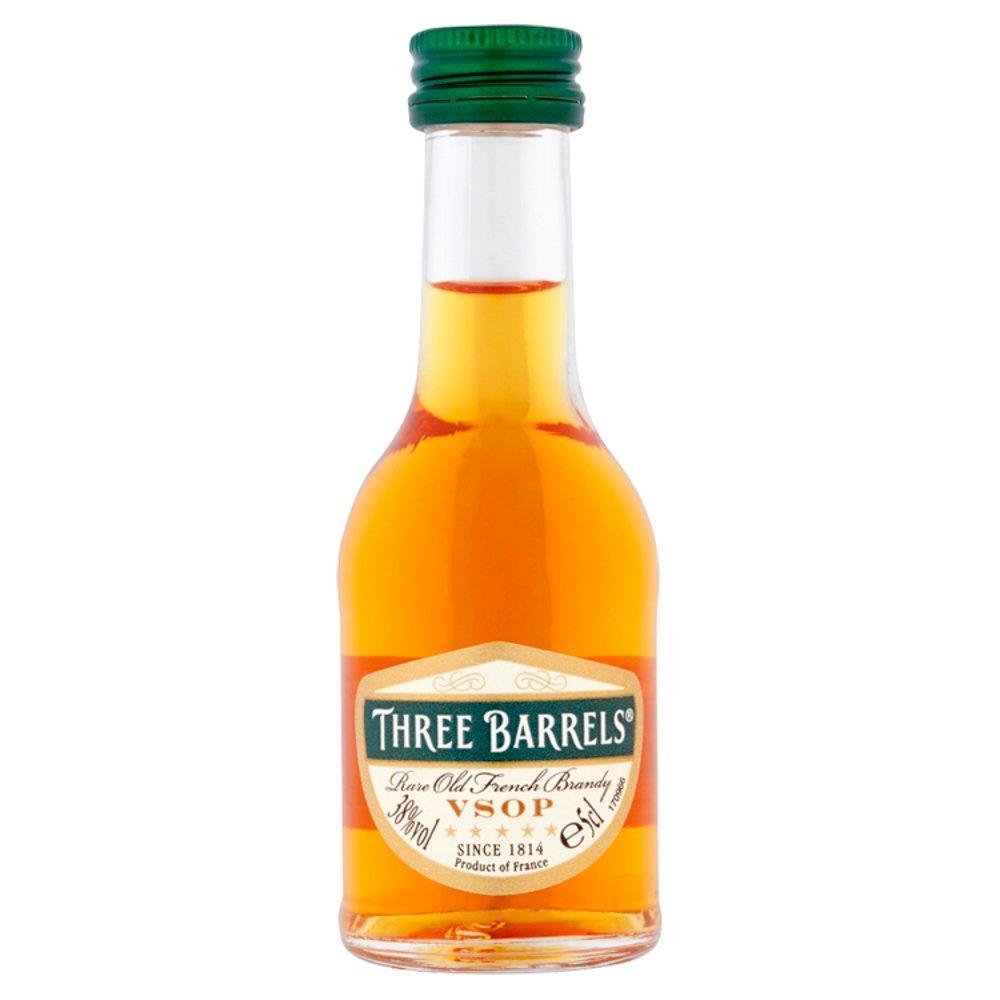 5cl Three Barrels VSOP (Very Superior Old Pale)-Miniatures-Fountainhall Wines
