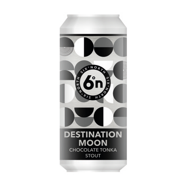 6 Degrees North (6DN) Destination Moon Chocolate Tonka Stout 440ml Can-Scottish Beers-Fountainhall Wines