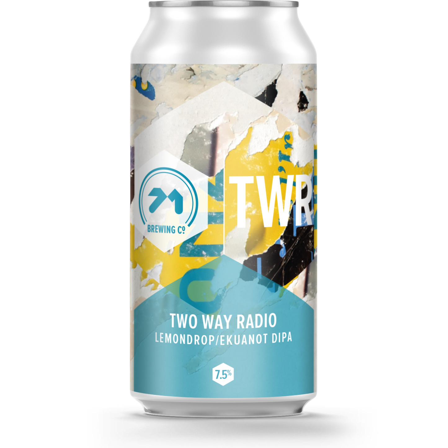 71 Brewing Two Way Radio - Lemondrop / Ekuanot DIPA 440ml Can-Scottish Beers-Fountainhall Wines