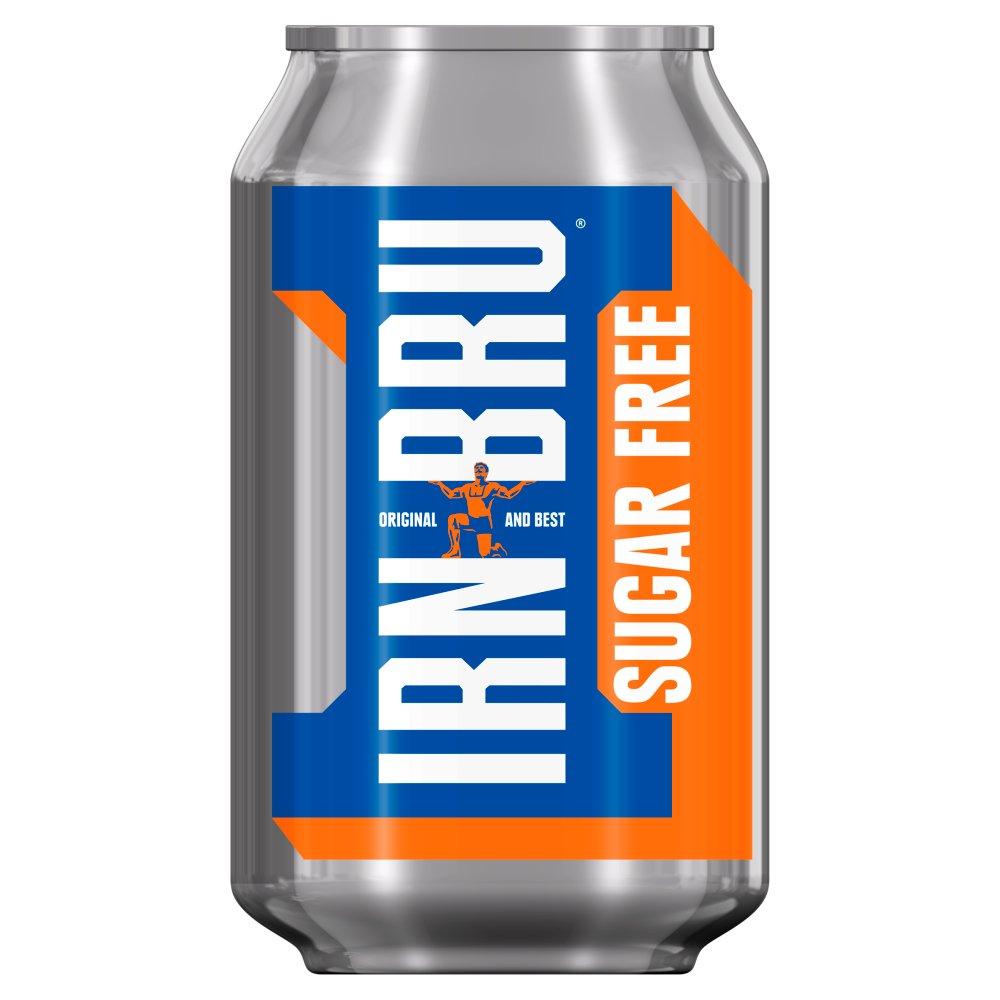 Barrs Irn Bru Sugar Free 330ml Can-Soft Drink-Fountainhall Wines