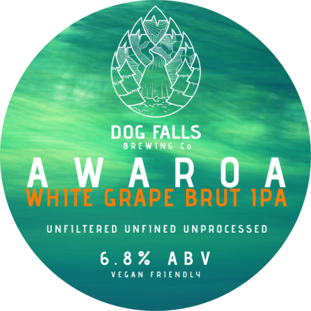 Dog Falls Brewing Co Awaroa - White Grape Brut IPA 440ml-Beer-Fountainhall Wines