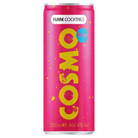 Flare Cocktails Cosmo 250ml (Price Marked) £1.29-RTD's (Ready To Drink)-Fountainhall Wines
