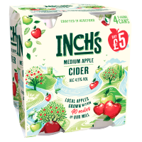 Inchs Apple Cider 4x440ml (Price Marked £5.00)-Cider-Fountainhall Wines