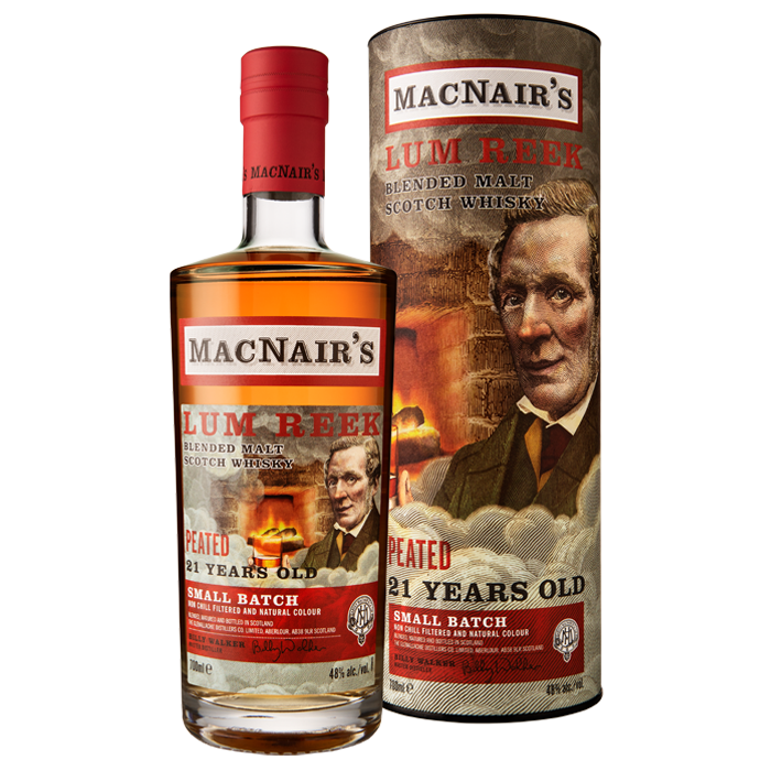 MacNair's Lum Reek Peated 21 Year Old-Blended Whisky-Fountainhall Wines