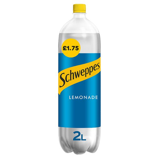 Schweppes Lemonade 2 Litre (Price Marked £1.75)-Soft Drink-5000112557329-Fountainhall Wines