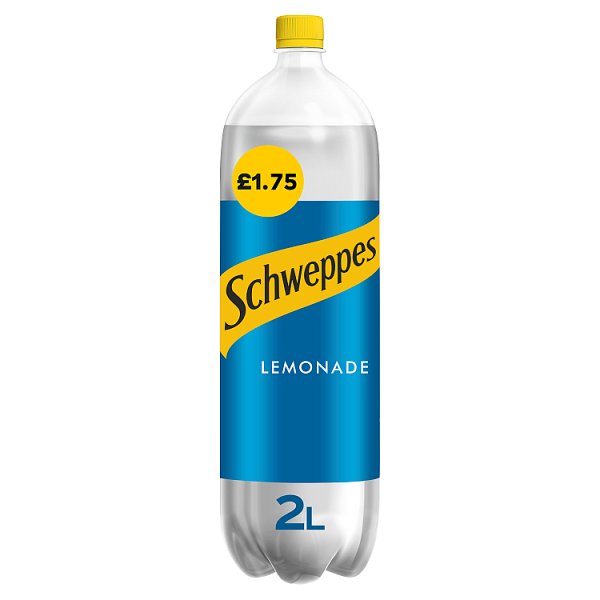 Schweppes Lemonade 2 Litre (Price Marked £1.75)-Soft Drink-Fountainhall Wines