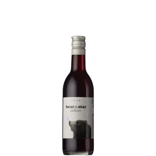 187ml Bear & Star Merlot-Single Serve Wine-Fountainhall Wines