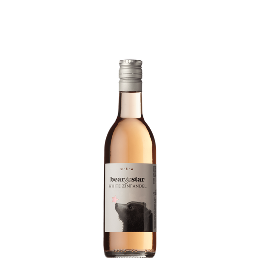 187ml Bear & Star White Zinfandel Rose-Single Serve Wine-Fountainhall Wines