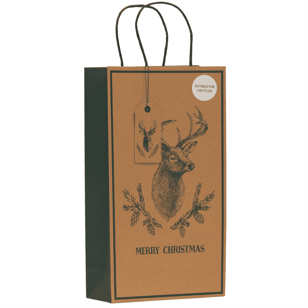 2 Bottle Gift Bag-Gift Bags / Gift Boxes-Fountainhall Wines