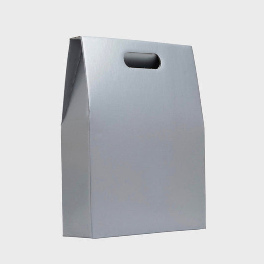 3 Bottle Gift Box / Carton - Silver-Gift Bags / Gift Boxes-Fountainhall Wines