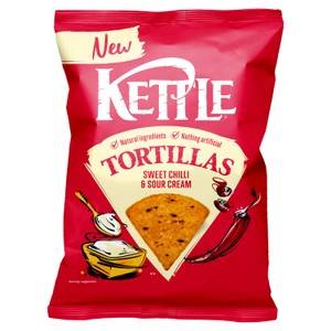 Kettle Tortilla Sweet Chilli & Sour Cream 70G (Price Marked £1.39)
