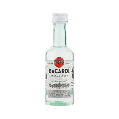 5cl Bacardi Carta Blanca - Superior White Rum-Miniatures-5010677012348-Fountainhall Wines