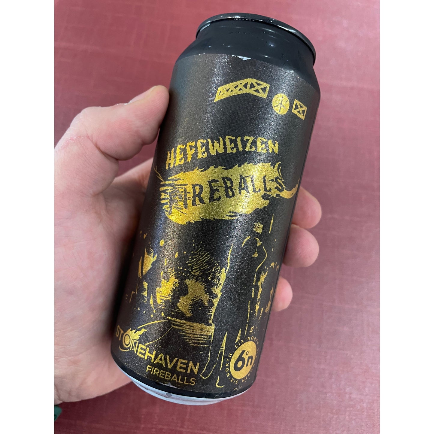 6 Degrees North (6DN) Stonehaven Fireballs Hefeweizen 440ml Can-Scottish Beers-Fountainhall Wines