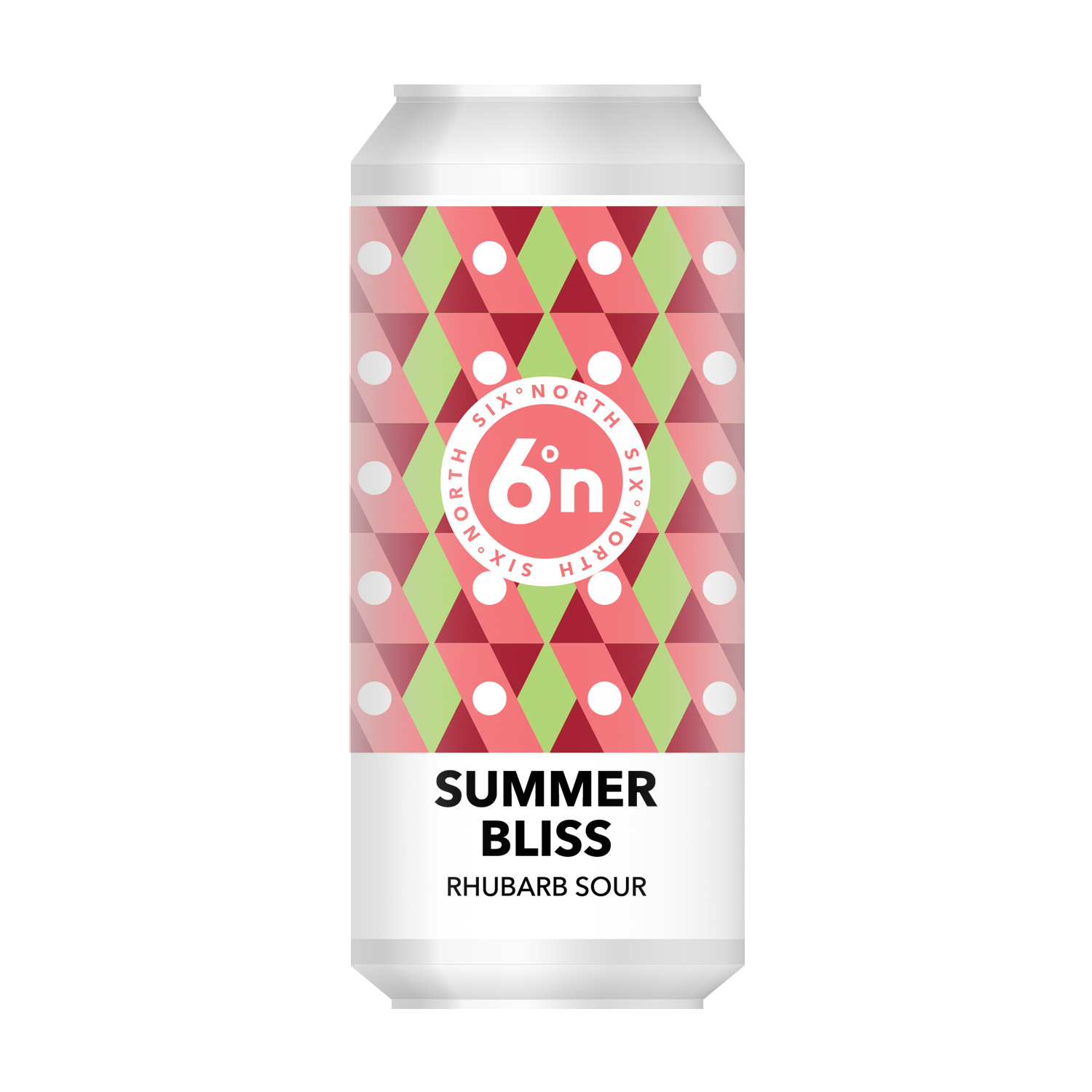 6 Degrees North (6DN) Summer Bliss - Rhubarb Sour 440ml Can-Scottish Beers-5060371071028-Fountainhall Wines