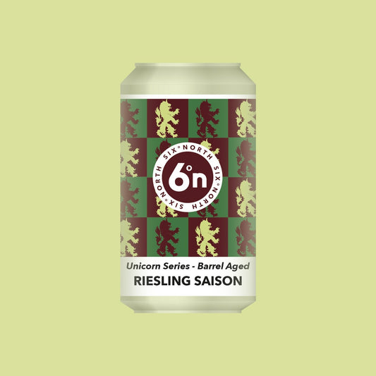 6 Degrees North (6DN) Unicorn Series - Barrel Aged Riesling Saison 330ml Can-Scottish Beers-Fountainhall Wines