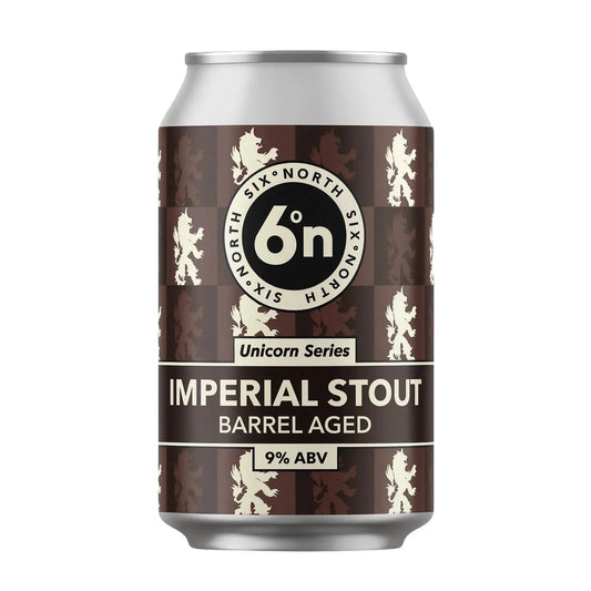 6 Degrees North (6DN) Unicorn Series - Imperial Stout Barrel Aged 330ml Can-Scottish Beers-Fountainhall Wines