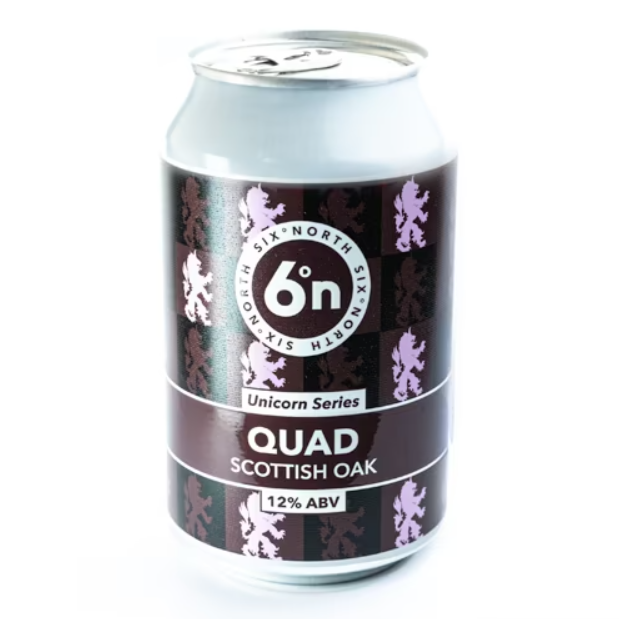 6 Degrees North (6DN) Unicorn Series - Quad Scottish Oak 330ml Can-Scottish Beers-5060371071202-Fountainhall Wines