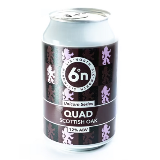 6 Degrees North (6DN) Unicorn Series - Quad Scottish Oak 330ml Can - Fountainhall Wines