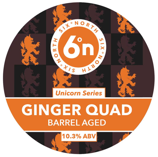 6 Degrees North (6DN) Unicorn Series - Ginger Quad Barrel Aged 330ml Can