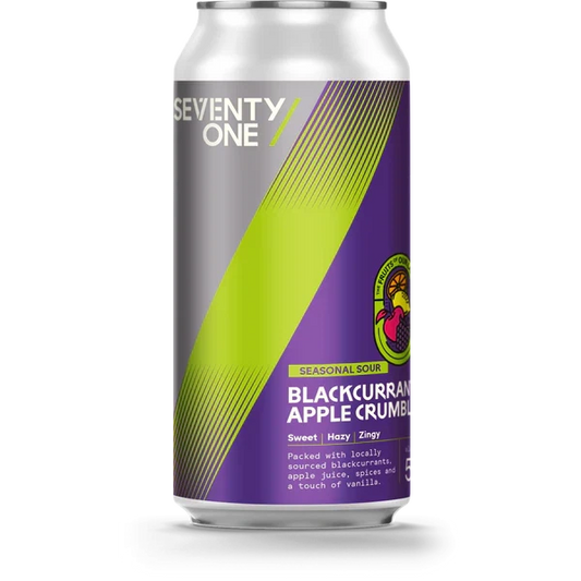 71 Brewing Fruition Seasonal Sours - Blackcurrant Apple Crumble 440ml Can - Fountainhall Wines