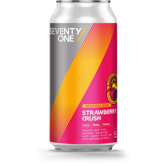 71 Brewing Fruition Seasonal Sours - Strawberry Crush 440ml Can - Fountainhall Wines