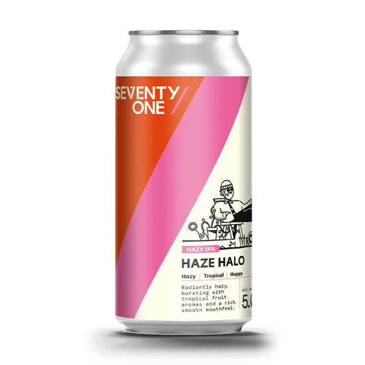 71 Brewing Haze Halo - Hazy IPA 440ml Can - Fountainhall Wines