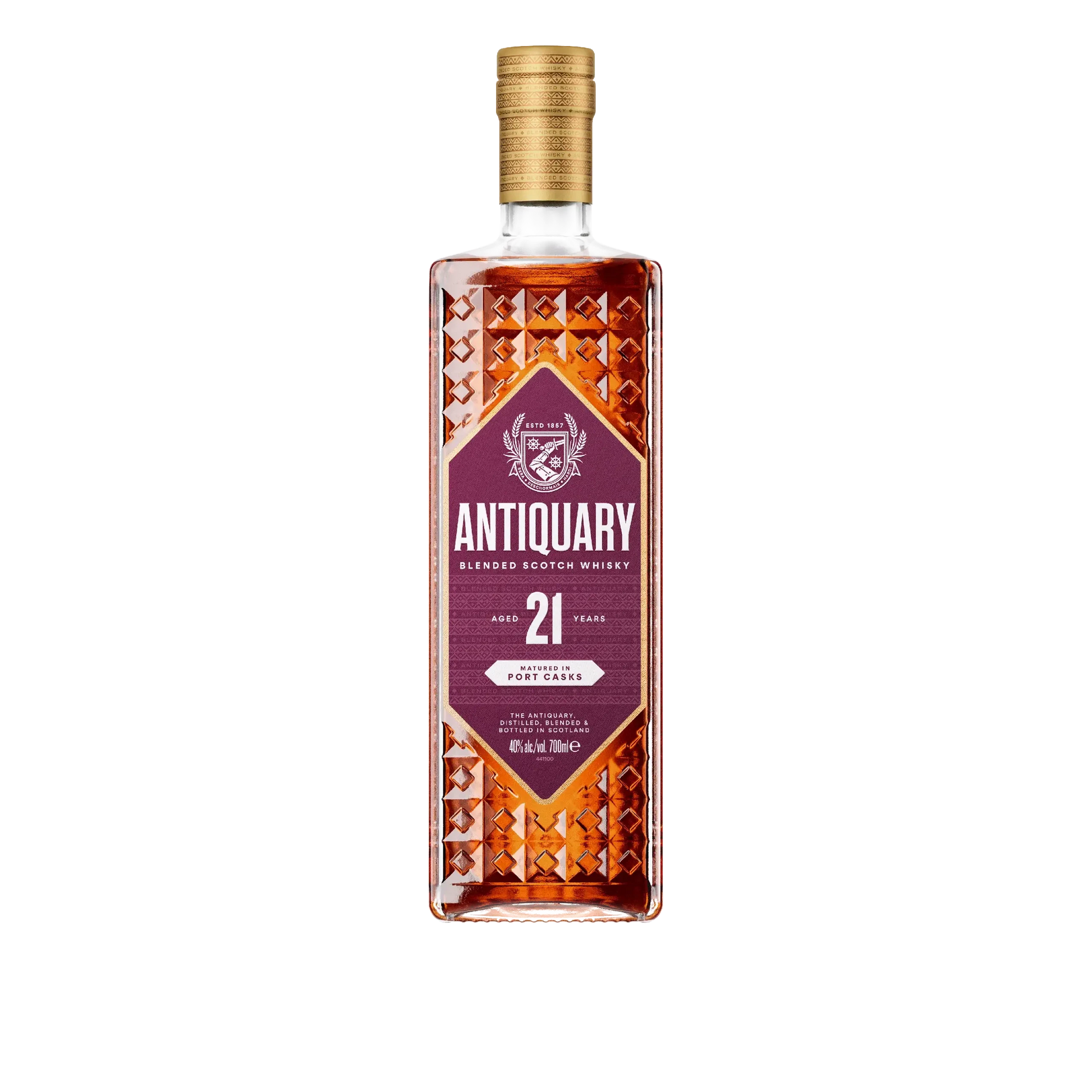 Antiquary 21 Year Old (Matured in Port Casks) 70cl-Blended Whisky-Fountainhall Wines