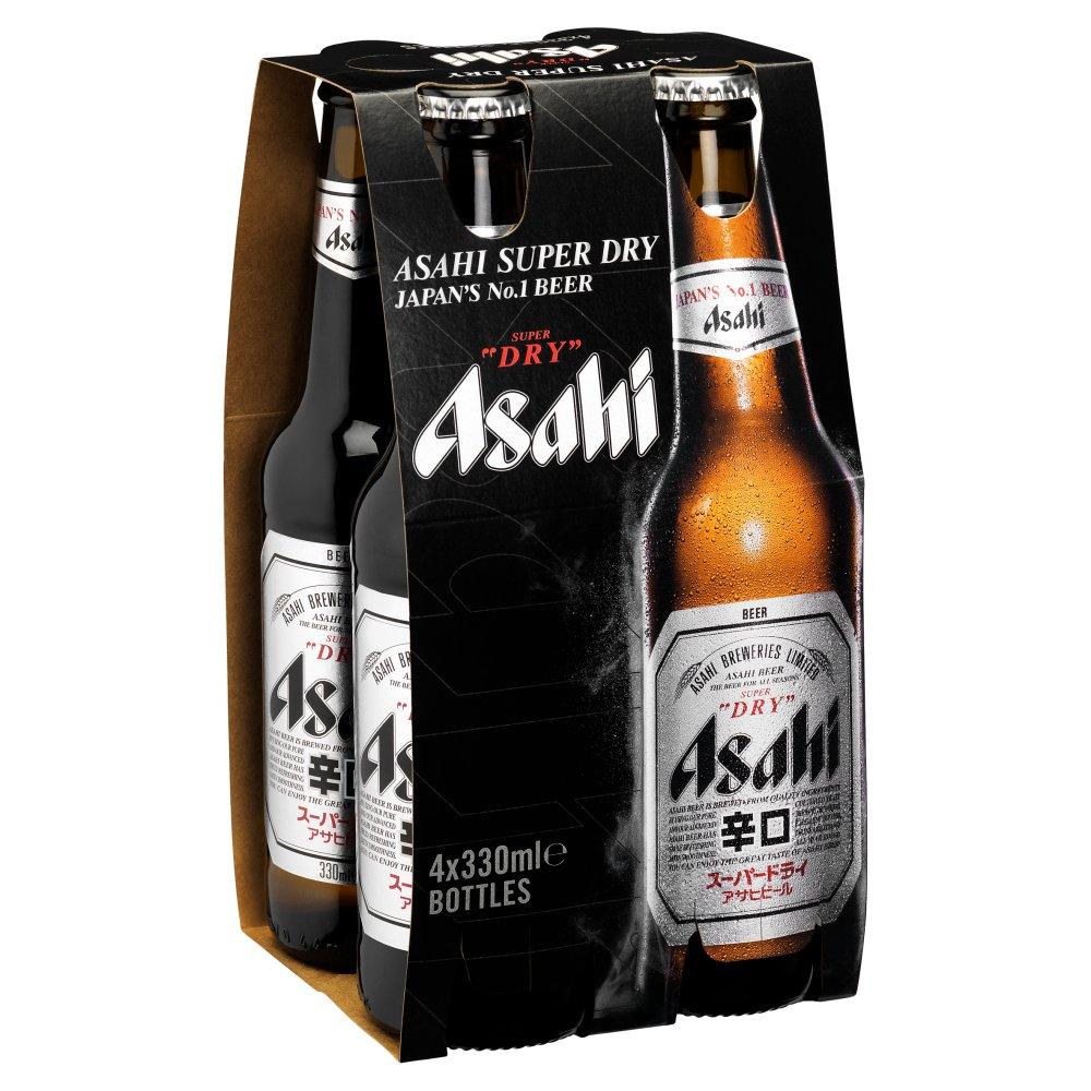 Asahi Super Dry 4x330ml-World Beer-8008440546029-Fountainhall Wines