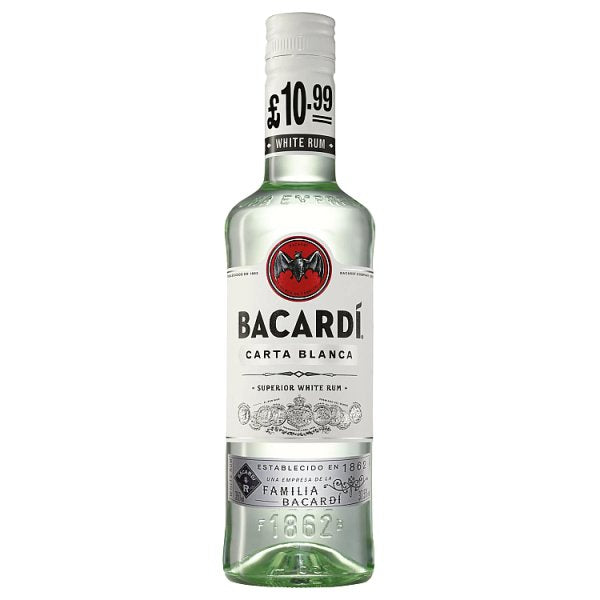 Bacardi Carta Blanca - Superior White Rum 35cl (Price Marked £10.99)-White Rum-Fountainhall Wines