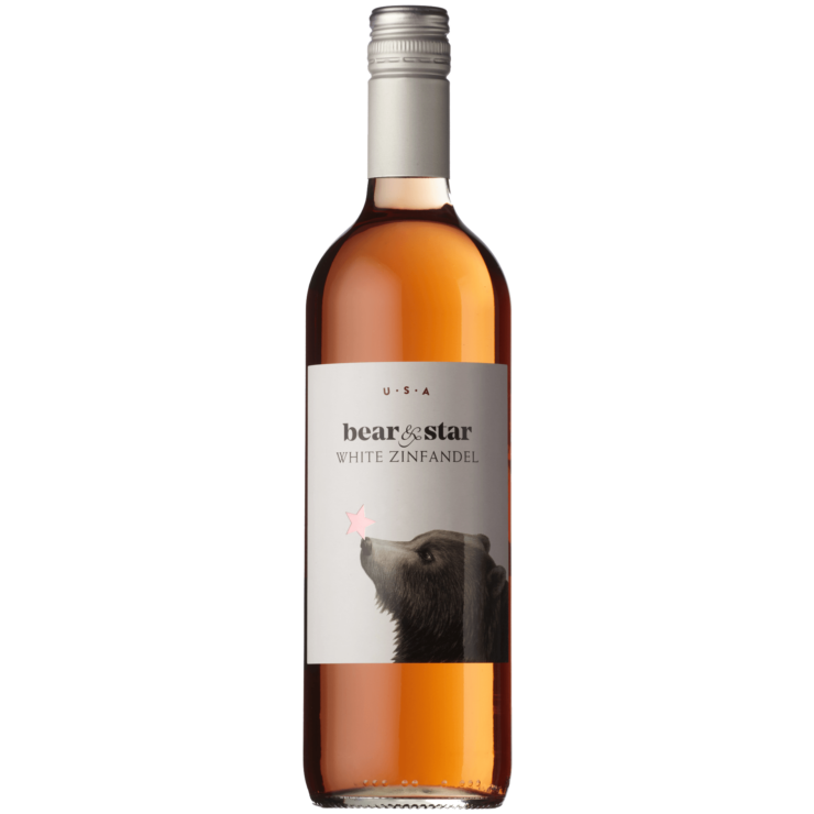 Bear & Star White Zinfandel Rosé 75cl-Rose Wine-Fountainhall Wines