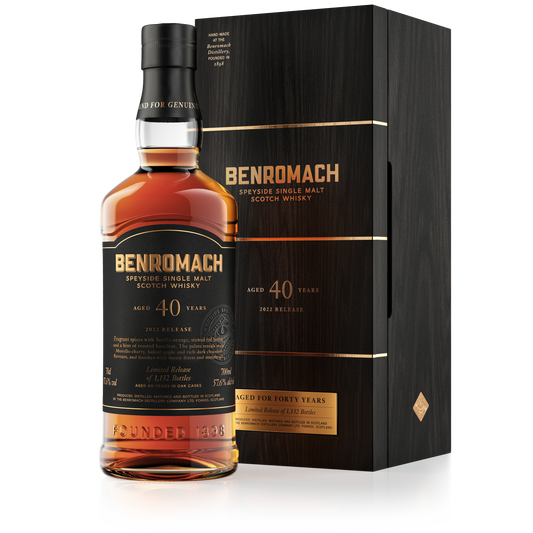 Benromach 40 Year Old - 2022 Release - Single Malt Scotch Whisky-Single Malt Scotch Whisky-5020613089945-Fountainhall Wines