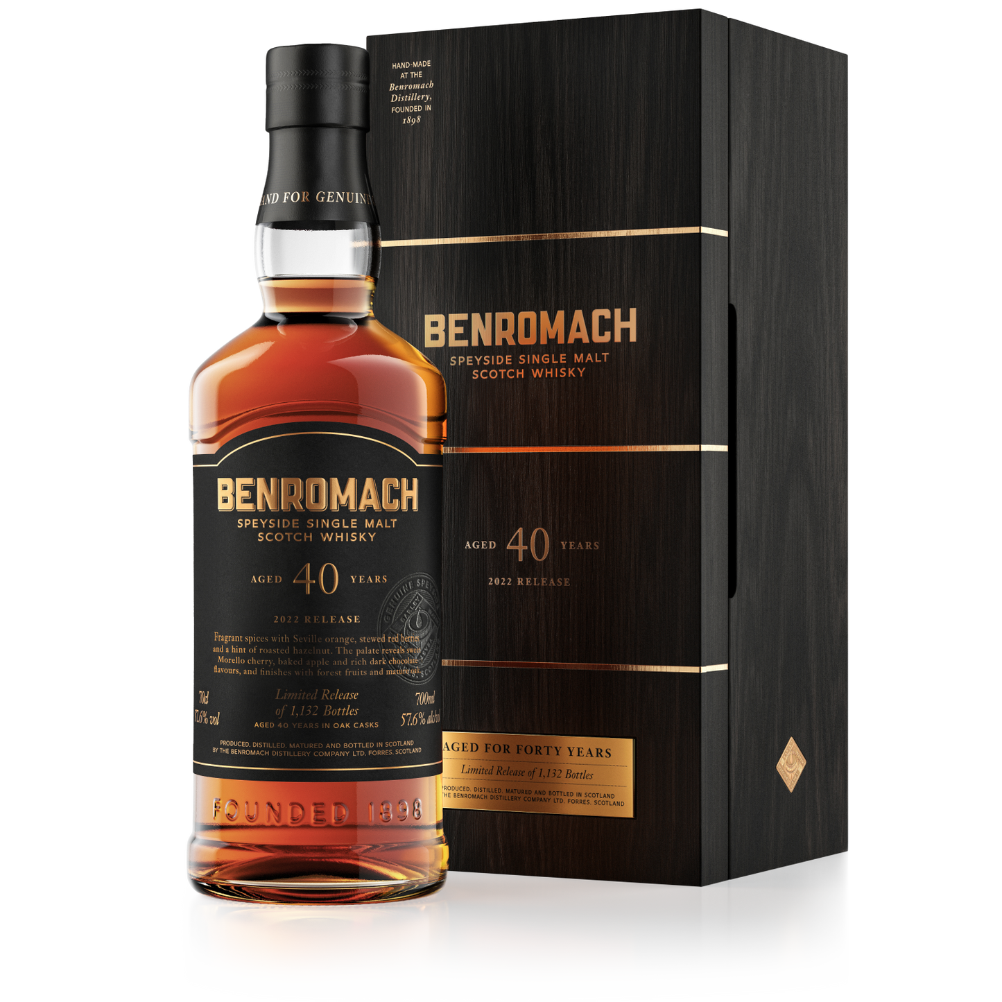 Benromach 40 Year Old - 2022 Release - Single Malt Scotch Whisky-Single Malt Scotch Whisky-Fountainhall Wines