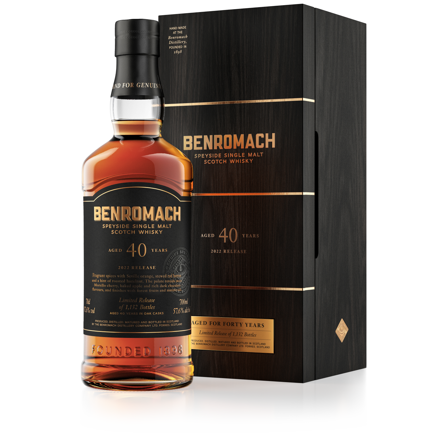 Benromach 40 Year Old - 2022 Release - Single Malt Scotch Whisky-Single Malt Scotch Whisky-Fountainhall Wines