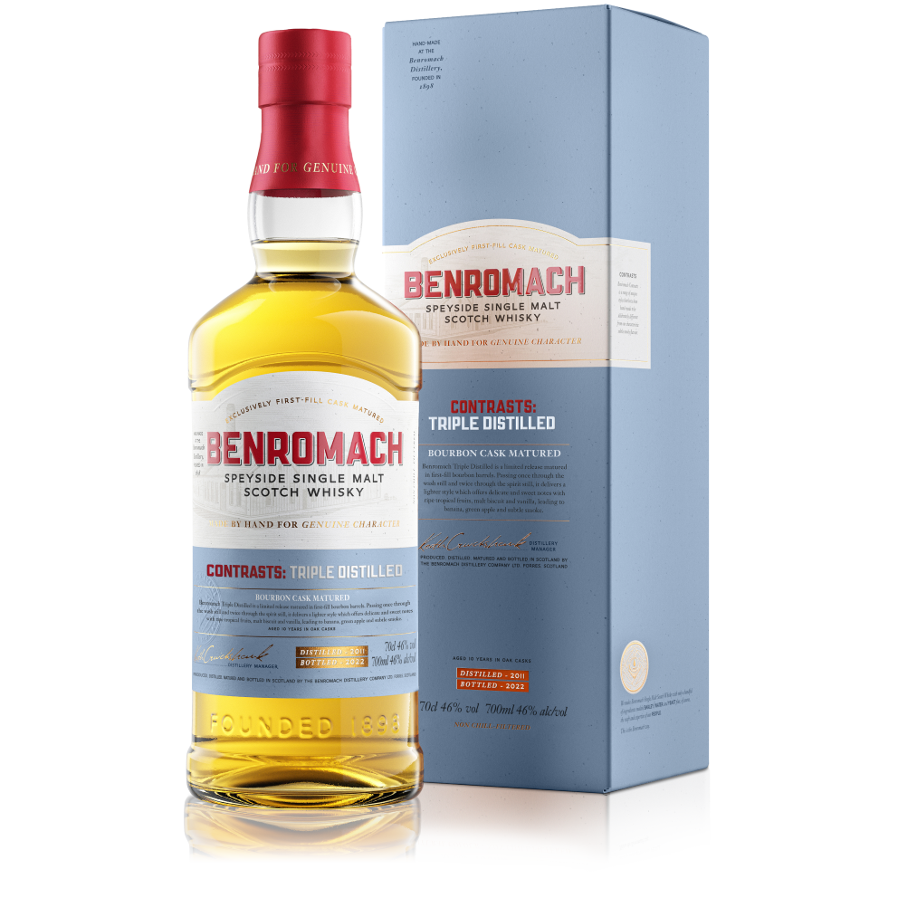 Benromach Contrasts: Triple Distilled - Single Malt Scotch Whisky-Single Malt Scotch Whisky-Fountainhall Wines
