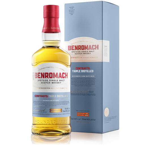 Benromach Contrasts: Triple Distilled - Single Malt Scotch Whisky-Single Malt Scotch Whisky-Fountainhall Wines