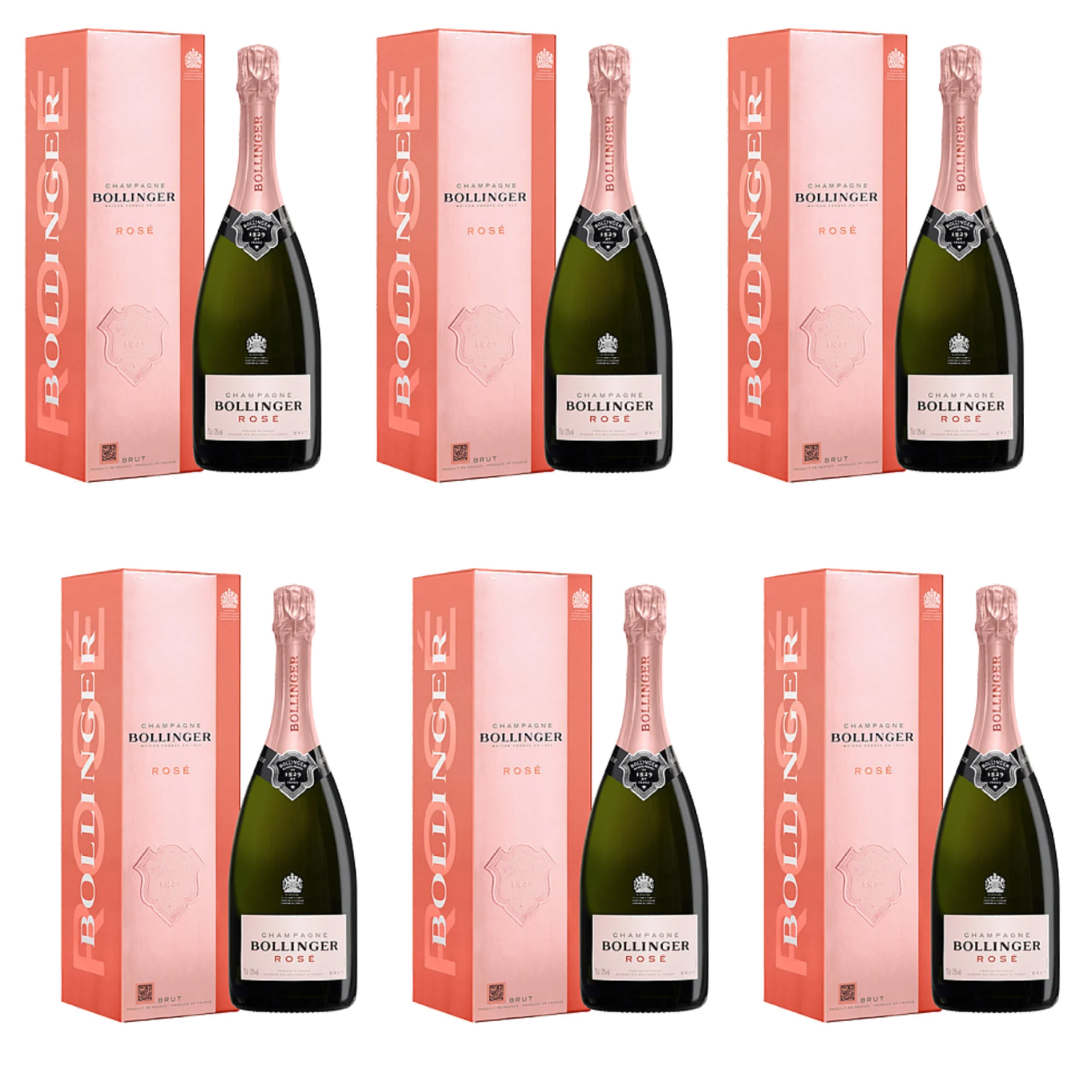 Bollinger Rose NV Champagne 6x75CL Case-Champagne-Fountainhall Wines