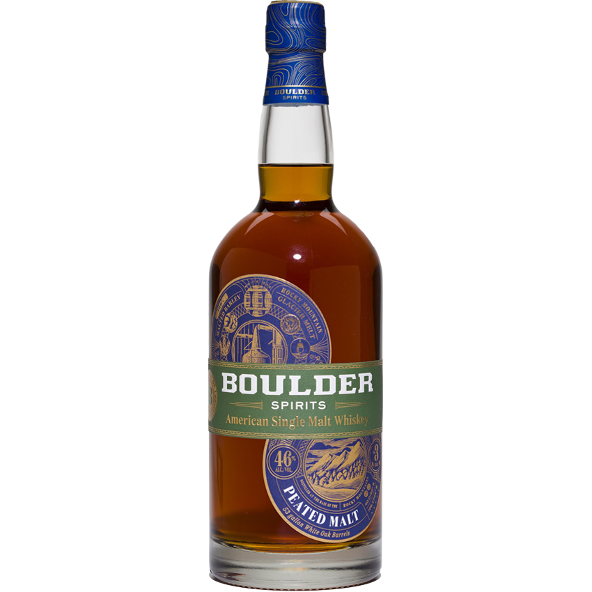 Boulder Peated Single Malt 70cl-American Whiskey-019962320439-Fountainhall Wines
