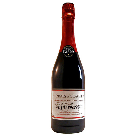 Braes O'Gowrie Sparkling Non Alcoholic Elderberry-Sparkling Wine-5026319000345-Fountainhall Wines