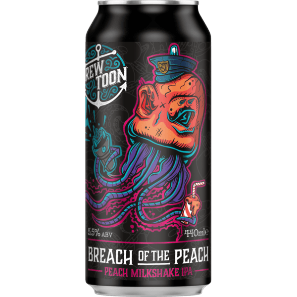Brew Toon Breach of the Peach - Peach Milkshake IPA-Scottish Beers-Fountainhall Wines