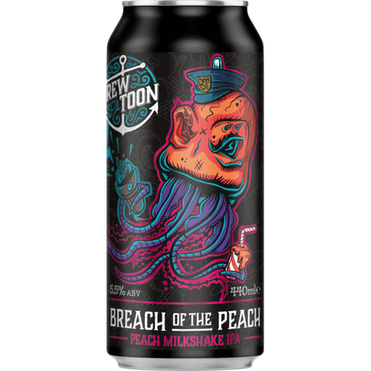 Brew Toon Breach of the Peach - Peach Milkshake IPA-Scottish Beers-Fountainhall Wines