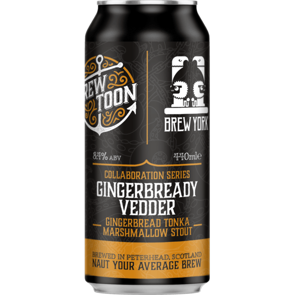 Brew Toon Gingerbready Vedder- Gingerbread Tonka Marshmallow Stout 440ml-Scottish Beers-5060523961085-Fountainhall Wines