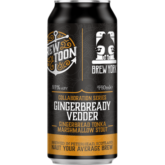 Brew Toon Gingerbready Vedder- Gingerbread Tonka Marshmallow Stout 440ml-Scottish Beers-5060523961085-Fountainhall Wines
