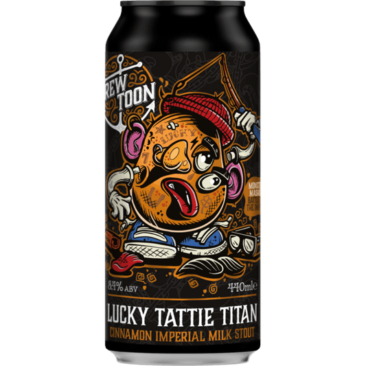 Brew Toon Lucky Tattie Titan - Cinnamon Imperial Milk Stout 440ml Can - Fountainhall Wines