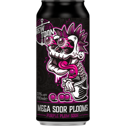 Brew Toon Mega Soor Plooms - Purple Plum Sour 440ml-Scottish Beers-Fountainhall Wines